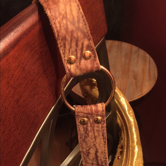 Betsey Johnson Gold & Rhinestone Studded Bag - Picture 3 of 6